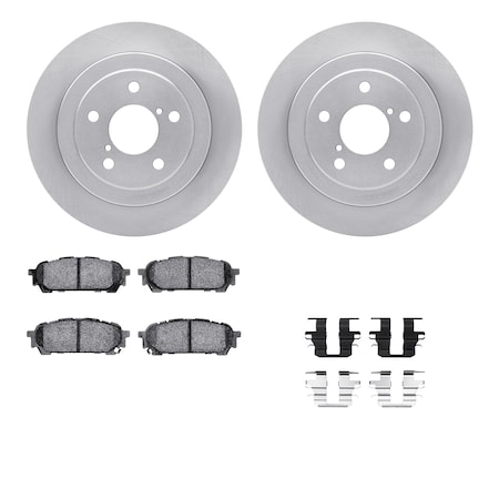6512-13077, Rotors With 5000 Advanced Brake Pads Includes Hardware
